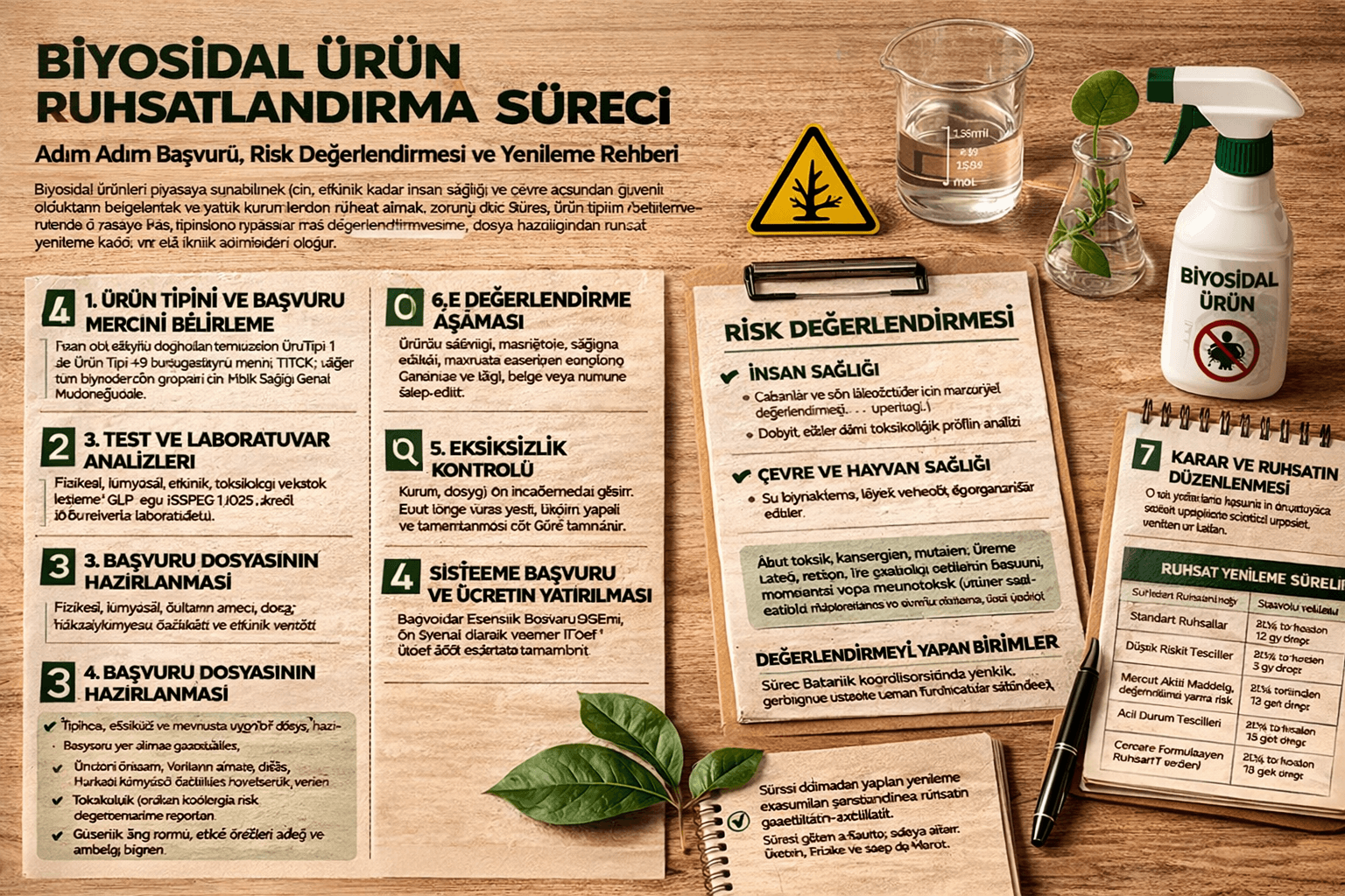 Visuel institutionnel sur l’autorisation des produits biocides, la conformité et l’évaluation des risques